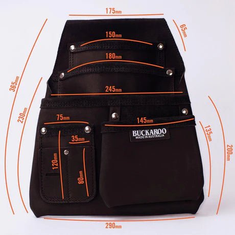 Buckaroo Toolbelts | 4 Pocket Low Drop Bag - Buckaroo ToolbeltsTF Tools Ltd