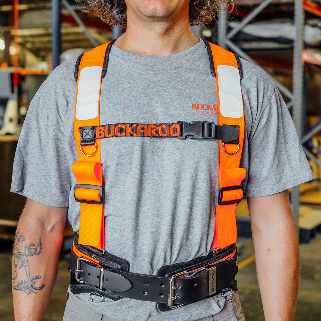Buckaroo Toolbelts | Shoulder Braces - Orange - Buckaroo ToolbeltsTF Tools Ltd