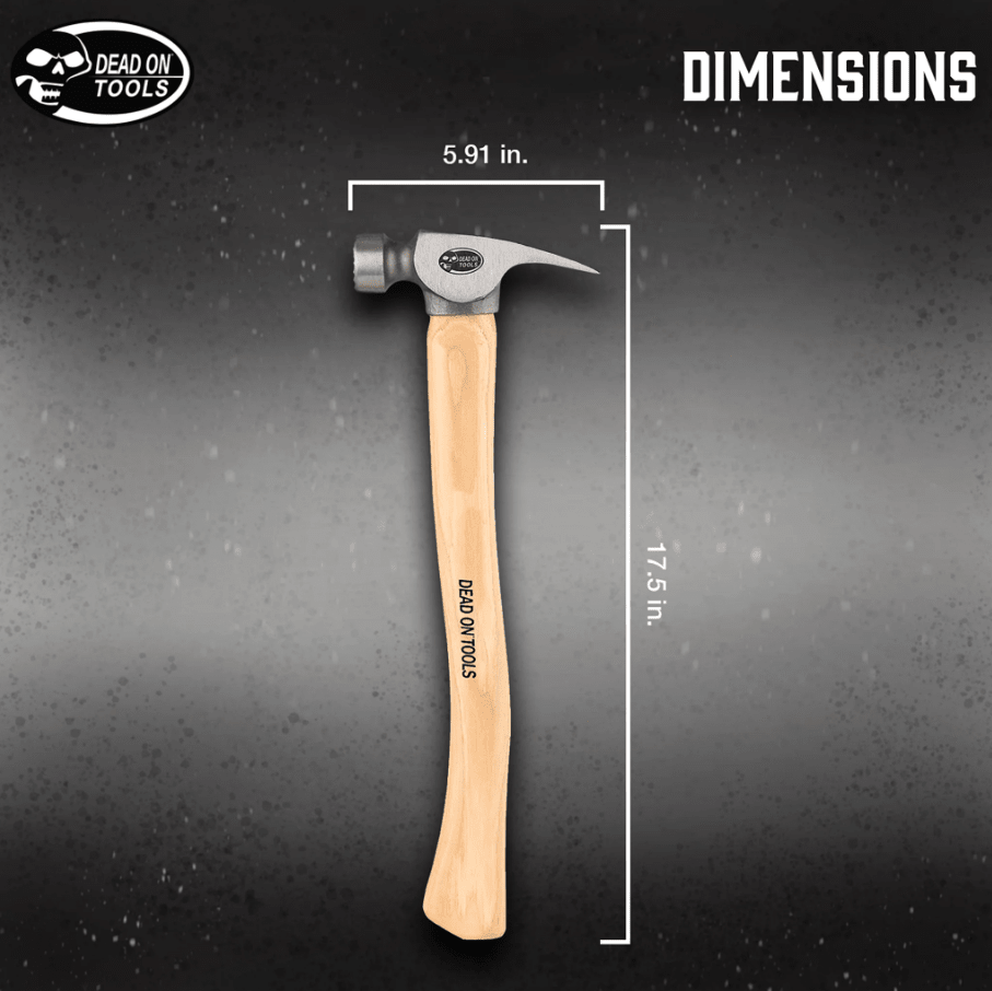 Dead on Tools | 23oz. Milled Face California Framing Hammer - Dead on ToolsTF Tools Ltd