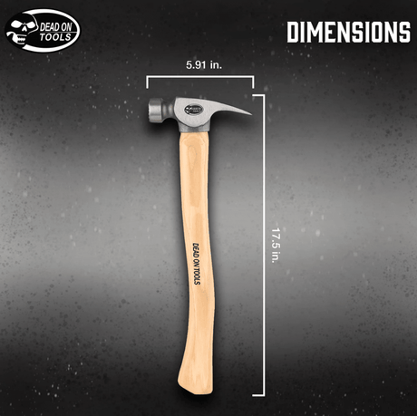 Dead on Tools | 23oz. Milled Face California Framing Hammer - Dead on ToolsTF Tools Ltd