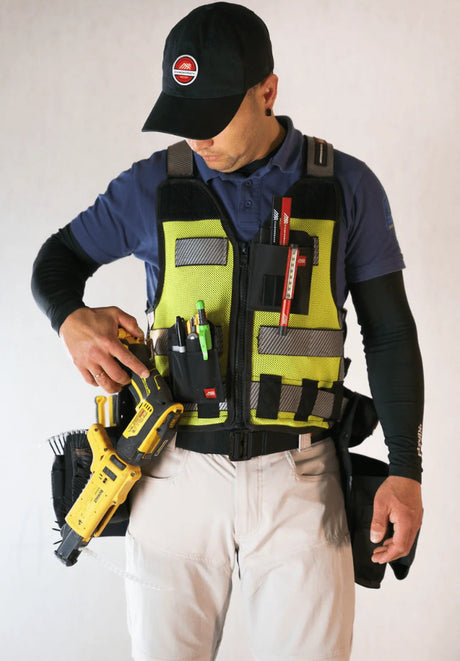 DiamondBack Toolbelts | 701 Vest Hi Viz Yellow - Diamondback ToolbeltsTF Tools Ltd