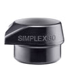 Halder | Simplex Mallet Stand Up | Black Rubber replacement face - HalderTF Tools Ltd