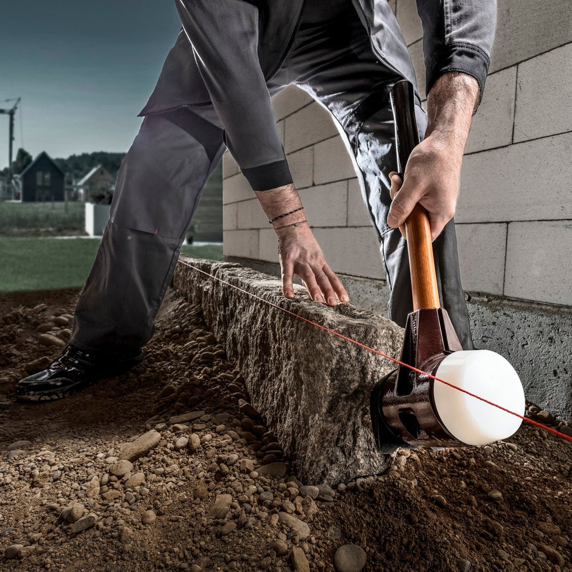 Halder | Simplex Mallet with Stand Up - 40cm Handle | Super - Plastic & Rubber - HalderTF Tools Ltd