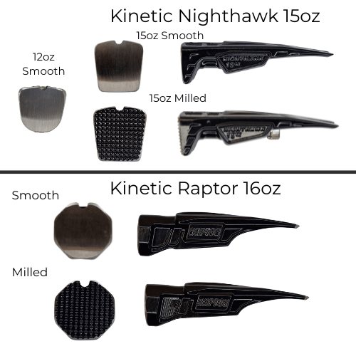 Kinetic Customs | The Nighthawk 12oz Finishing Hammer Head - Kinetic CustomsTF Tools Ltd