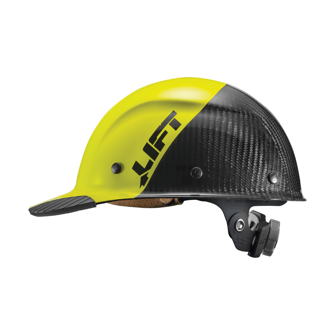 Lift Safety | DAX Carbon Fiber Cap Yellow & Black - Lift SafetyTF Tools Ltd