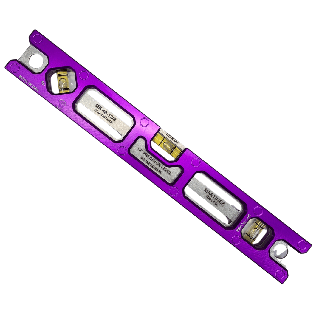 Martinez Tools | 12" Titanium Top View Level - Martinez ToolsTF Tools Ltd