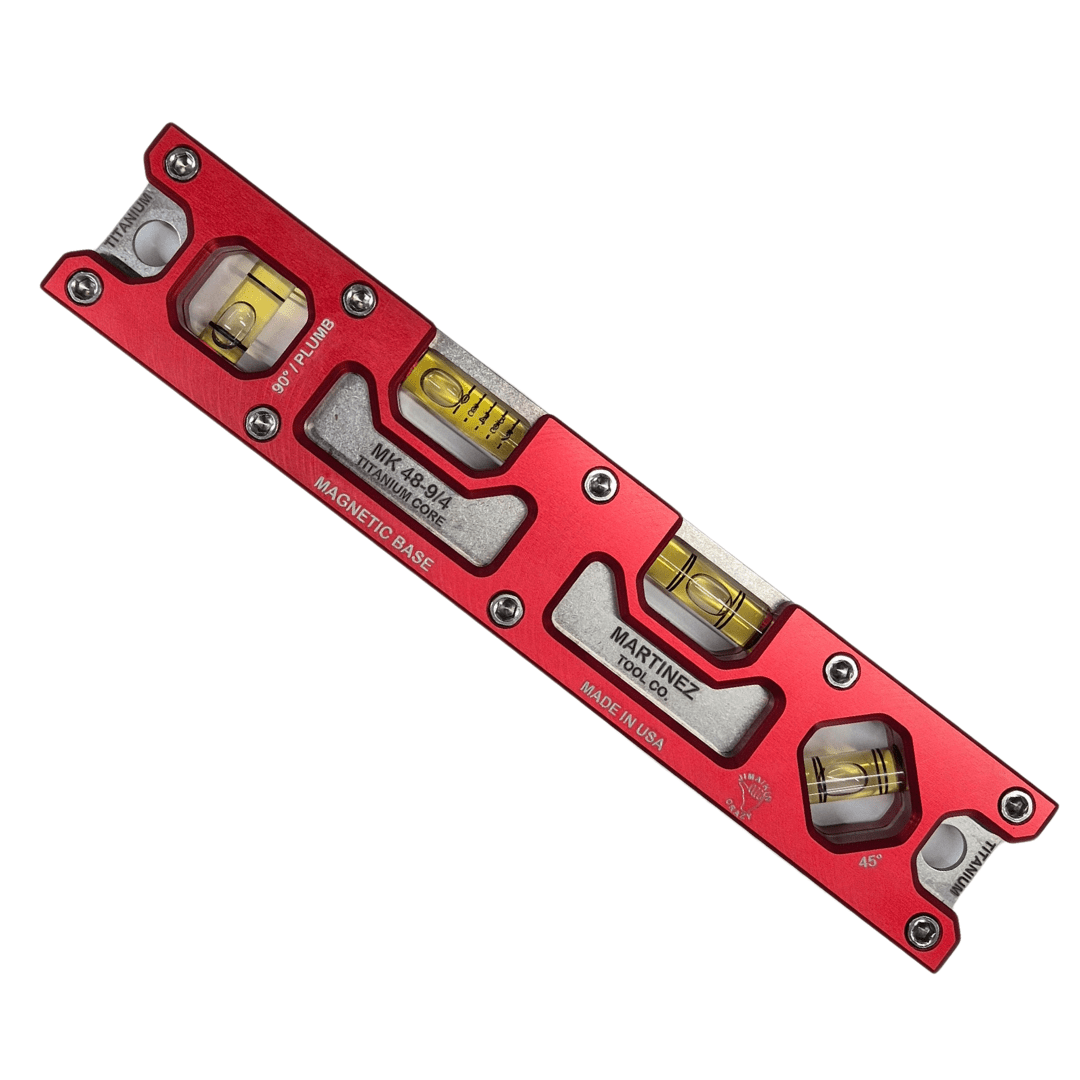 Martinez Tools | 9" Titanium Top View Level - Martinez ToolsTF Tools Ltd