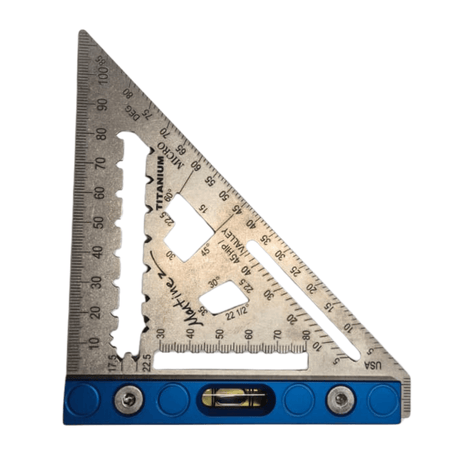 Martinez Tools | Titanium Micro Square with level vial - Metric - Martinez ToolsTF Tools Ltd