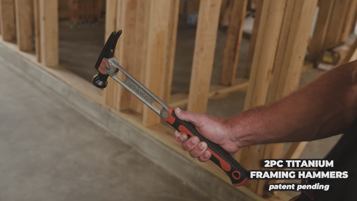 Wrango Tools | 15oz Titanium Framing Hammer Steel Head
