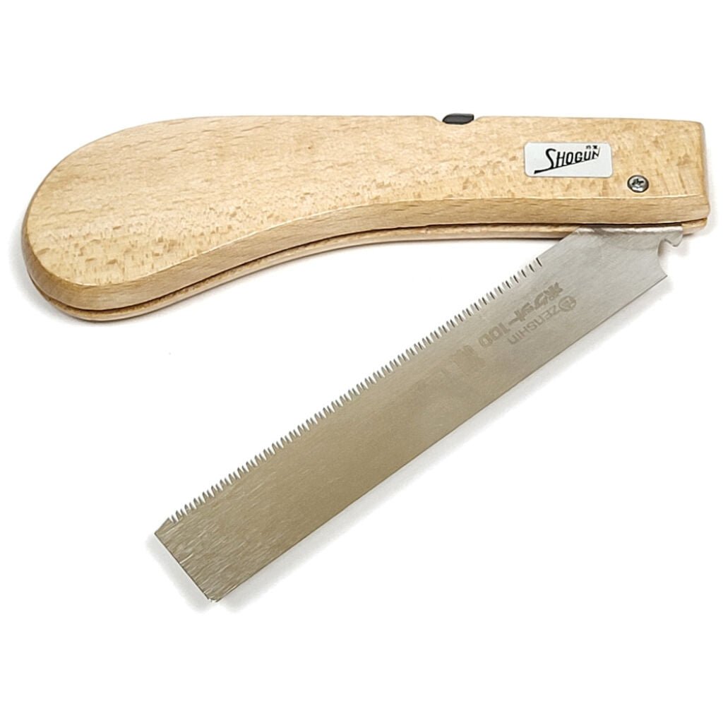 Shogun | Japanese Flush Cut Pull Saw 100mm Length Folding Design - ShogunTF Tools Ltd