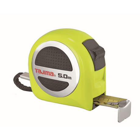 Tajima | 5M/25MM W - thick Lock Stainless Steel Pocket Tape - TajimaTF Tools Ltd