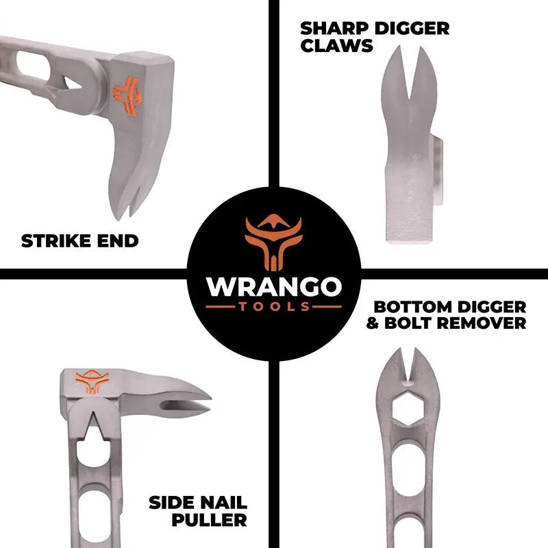 Wrango Tools | 11.5in Titanium Cats Paw Pry Bar - Wrango ToolsTF Tools Ltd