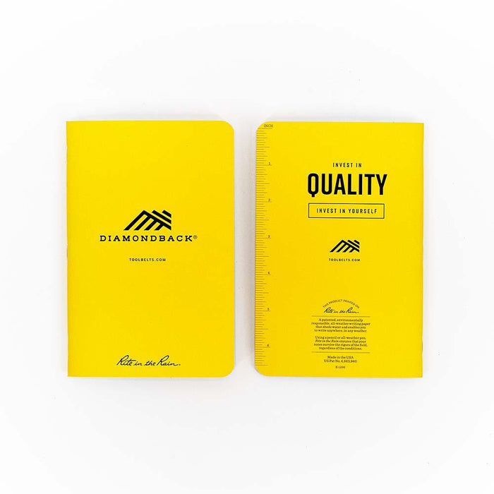 DiamondBack X Rite in the Rain Yellow Waterproof Notepad - DiamondbackTF Tools Ltd