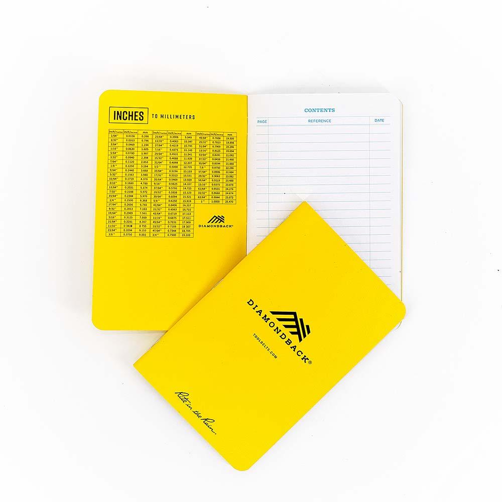 DiamondBack X Rite in the Rain Yellow Waterproof Notepad - DiamondbackTF Tools Ltd