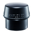 Halder | Simplex Mallet Black Rubber replacement face - HalderTF Tools Ltd