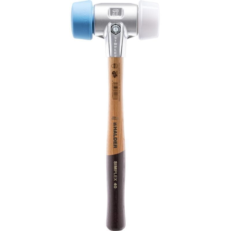 Halder Simplex Mallet TPE-soft face & superplastic 40mm 349g - HalderTF Tools Ltd