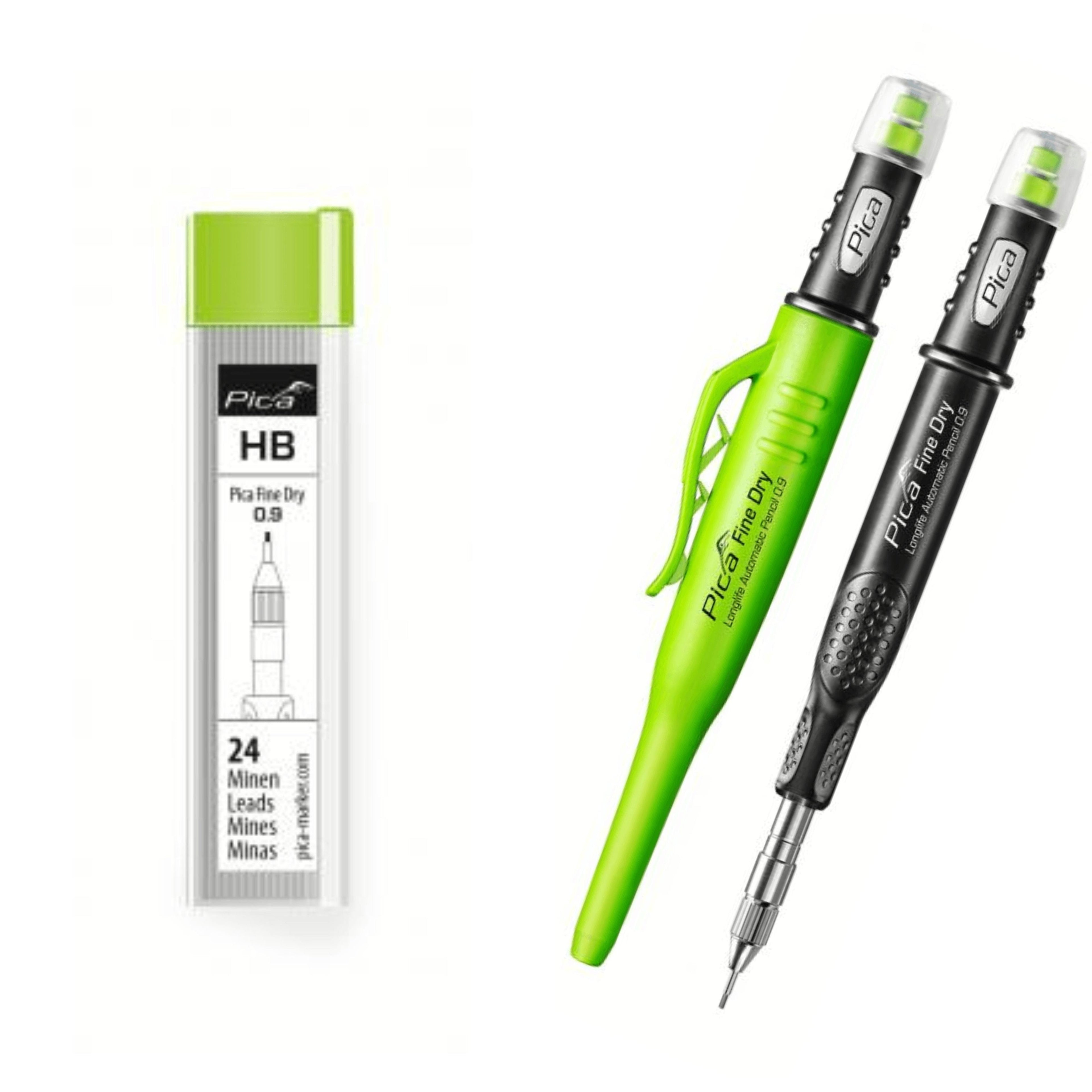 Pica DRY Precise 0.9mm Fine Pencil & leads Bundle - PicaTF Tools Ltd