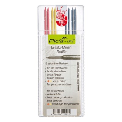 Pica Dry – Pack of 10 Graphite H Leads (with Blister Pack)