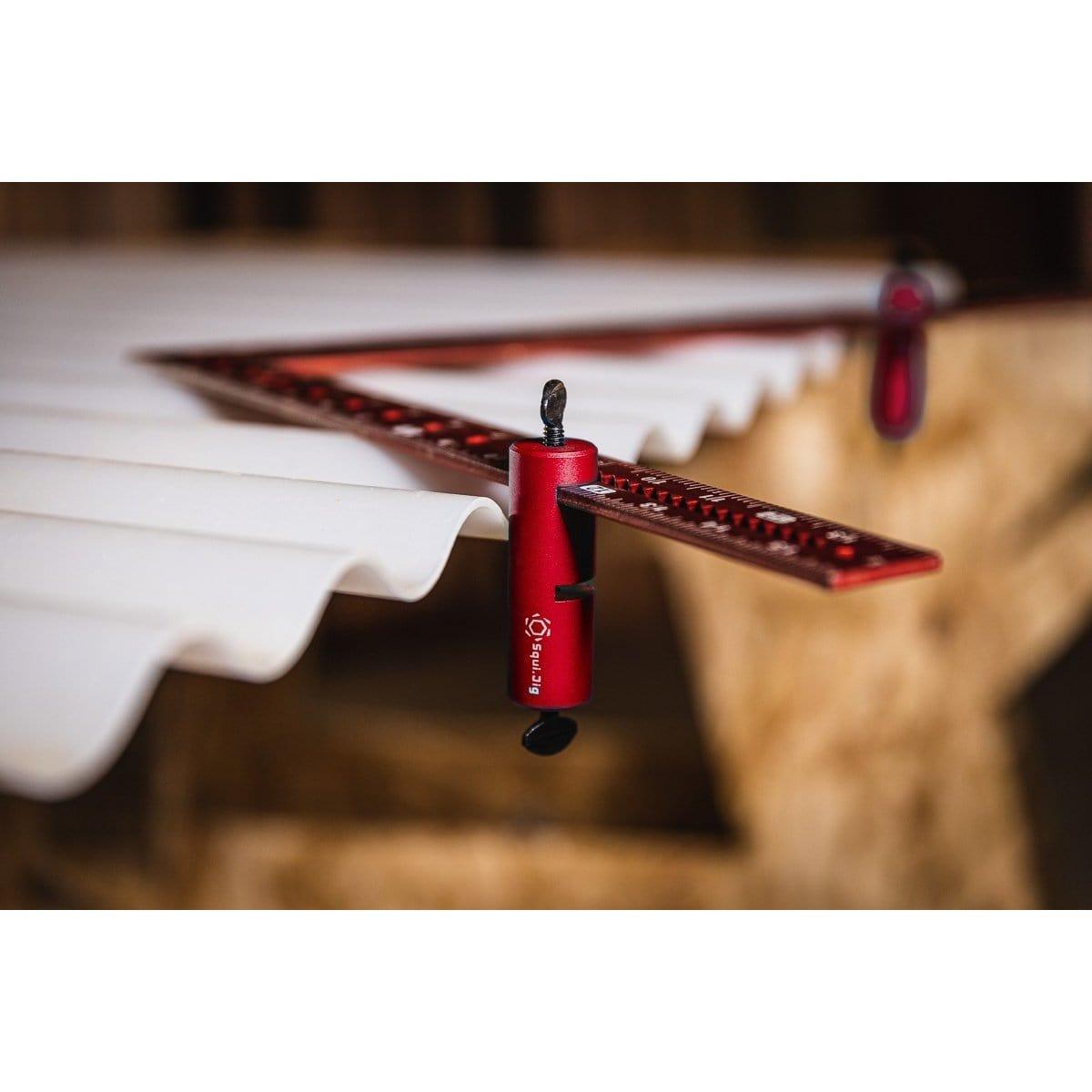 Squi.Jig (3”) - Framing Square Attachment (Pair) RED - SquiJigTF Tools Ltd